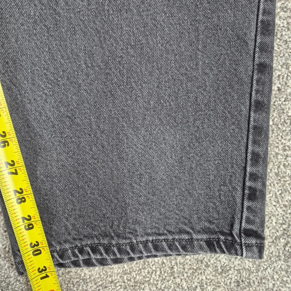 Y2K Levi's 550 Jeans Mens 46x32 Black Relaxed Fit Tapered Leg Denim‎